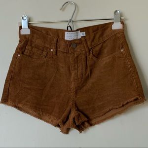 Corduroy shorts